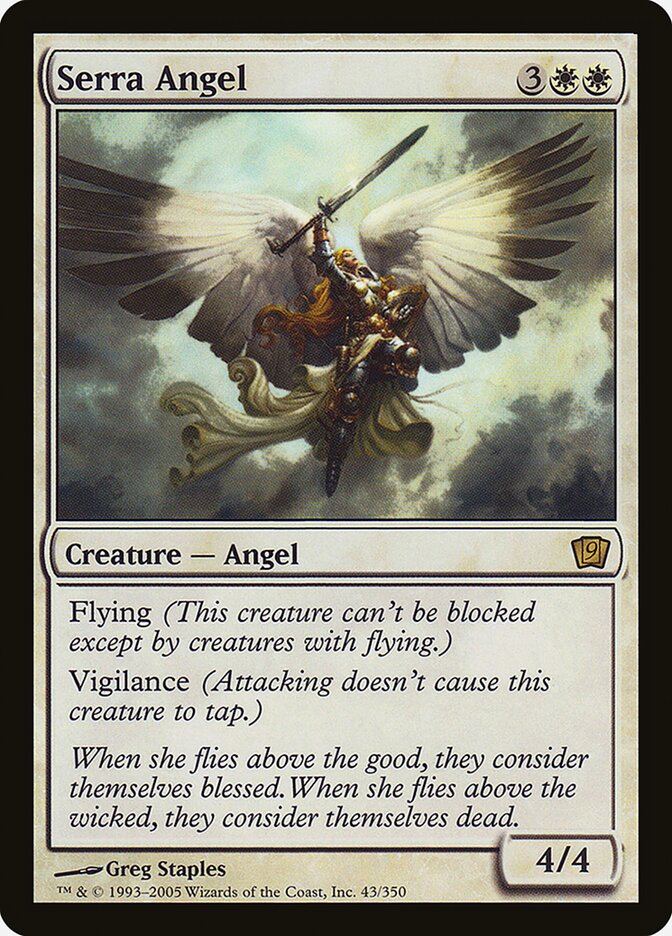 Serra Angel 43★/350 (9th Edition)  - Foil | Good Games Morley
