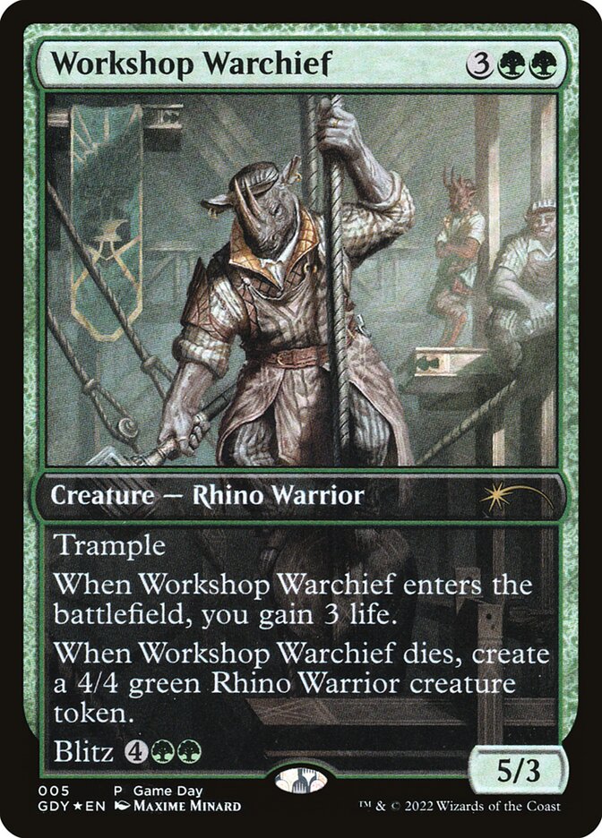 Workshop Warchief 5/9 (Game Day & Store Championship Promos)  - Full Art Foil | Good Games Morley