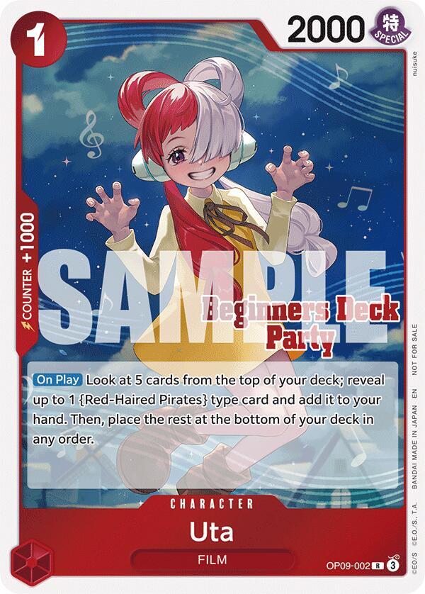 Uta (Beginners Deck Party Participation Pack) OP09-002 (One Piece Promotion Cards)  | Good Games Morley