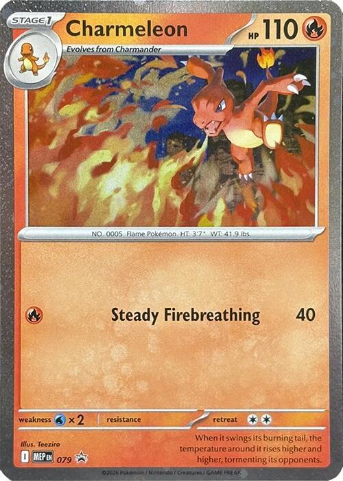 Charmeleon 079 (ME: Mega Evolution Promo)  - Cosmo Holofoil | Good Games Morley