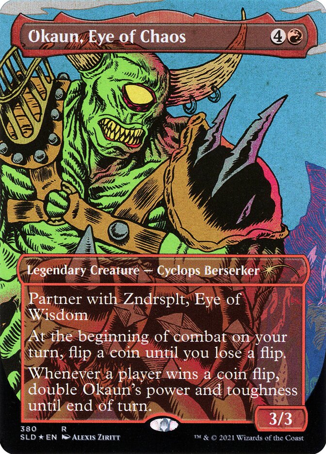 Okaun, Eye of Chaos 380 (Secret Lair Drop Series)  - Borderless Foil | Good Games Morley