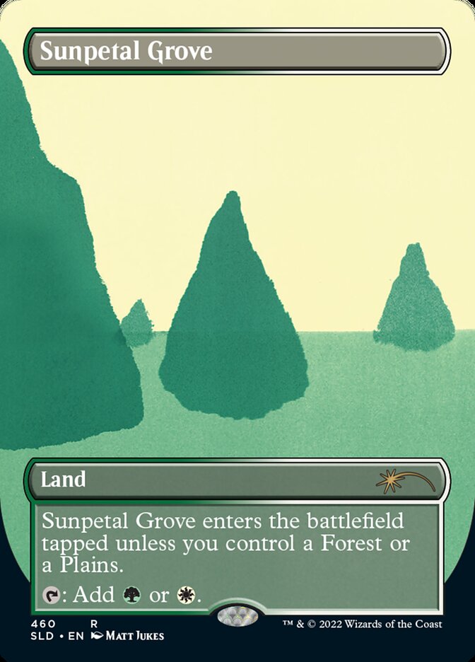 Sunpetal Grove 460 (Secret Lair Drop Series)  - Borderless | Good Games Morley