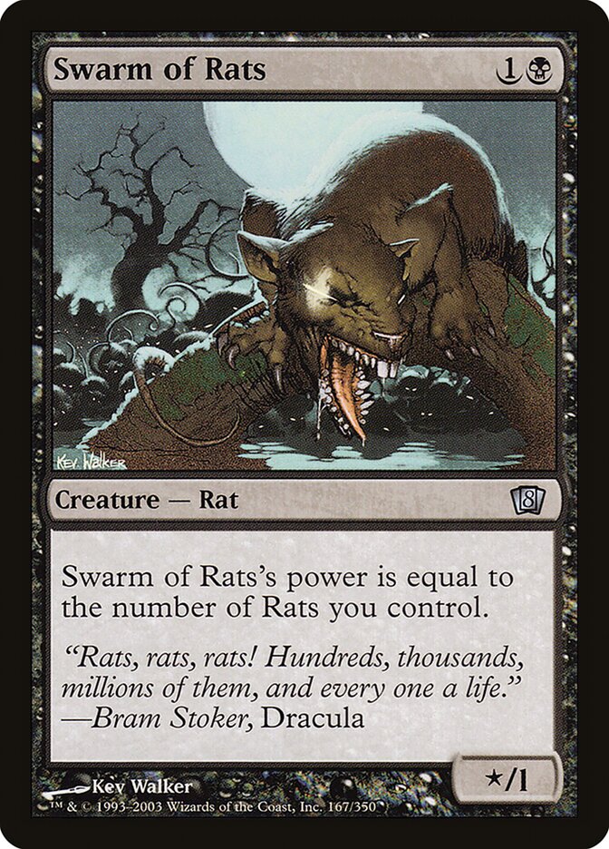 Swarm of Rats 167★/350 (8th Edition)  - Foil | Good Games Morley