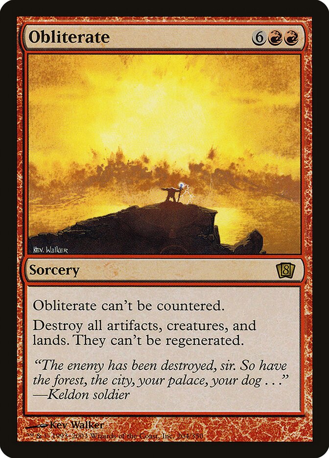Obliterate 204★/350 (8th Edition)  - Foil | Good Games Morley