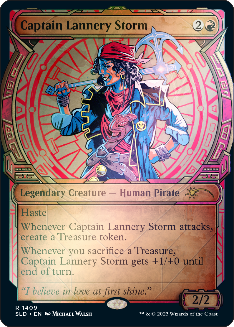 Captain Lannery Storm 1409★/1 (Secret Lair Drop Series)  - Showcase Foil | Good Games Morley