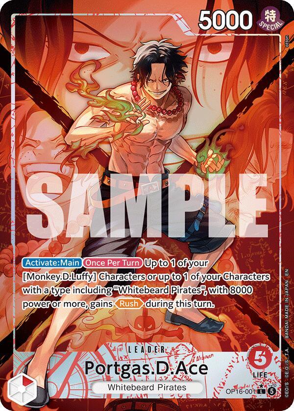 Portgas.D.Ace OP16-001 (The Time of Battle)  - Alternate Art Foil | Good Games Morley