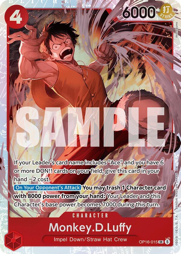 Monkey.D.Luffy OP16-015 (The Time of Battle)  - Foil | Good Games Morley