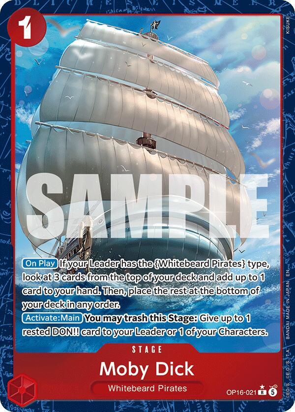 Moby Dick OP16-021 (The Time of Battle)  - Alternate Art Foil | Good Games Morley