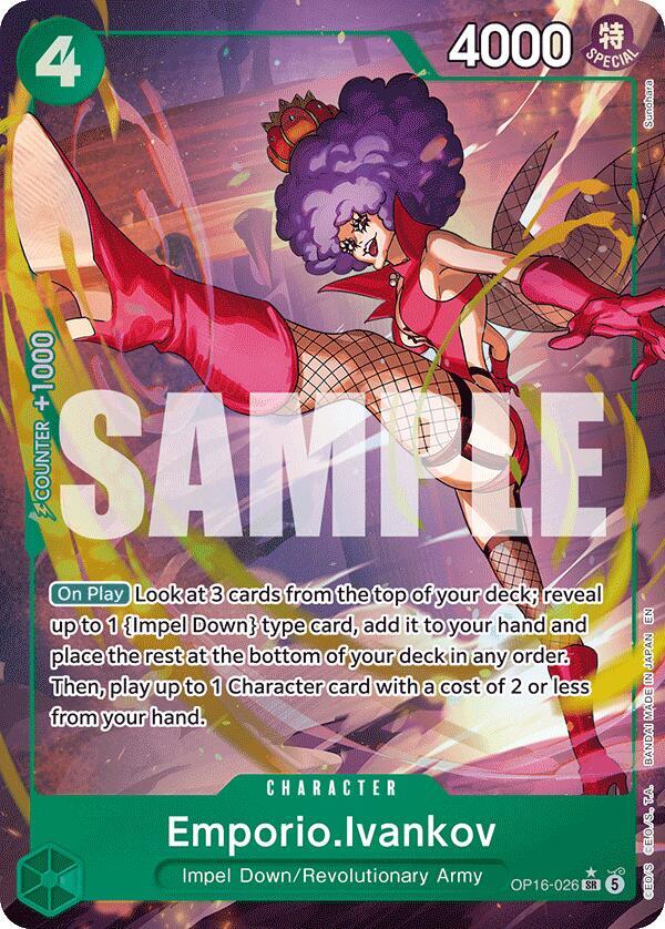 Emporio.Ivankov OP16-026 (The Time of Battle)  - Alternate Art Foil | Good Games Morley