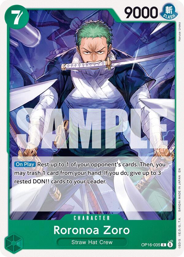 Roronoa Zoro OP16-035 (The Time of Battle)  | Good Games Morley