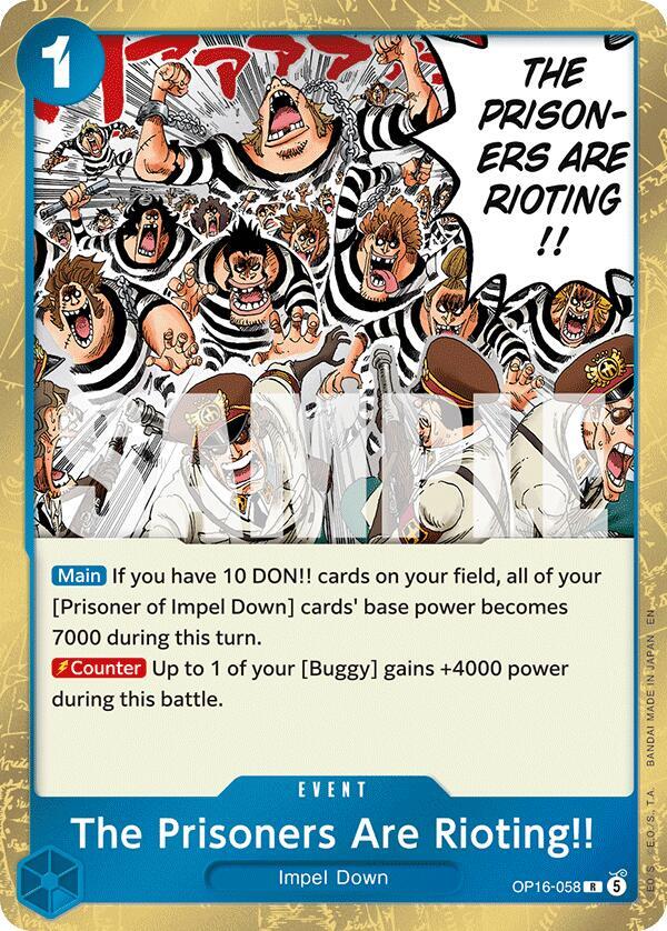 The Prisoners Are Rioting!! OP16-058 (The Time of Battle)  - Foil | Good Games Morley