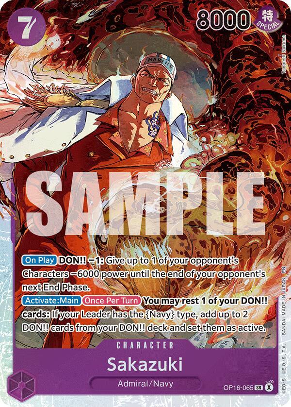 Sakazuki OP16-065 (The Time of Battle)  - Foil | Good Games Morley