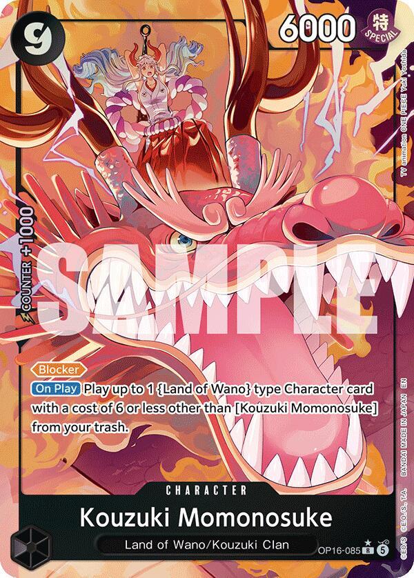 Kouzuki Momonosuke OP16-085 (The Time of Battle)  - Alternate Art Foil | Good Games Morley