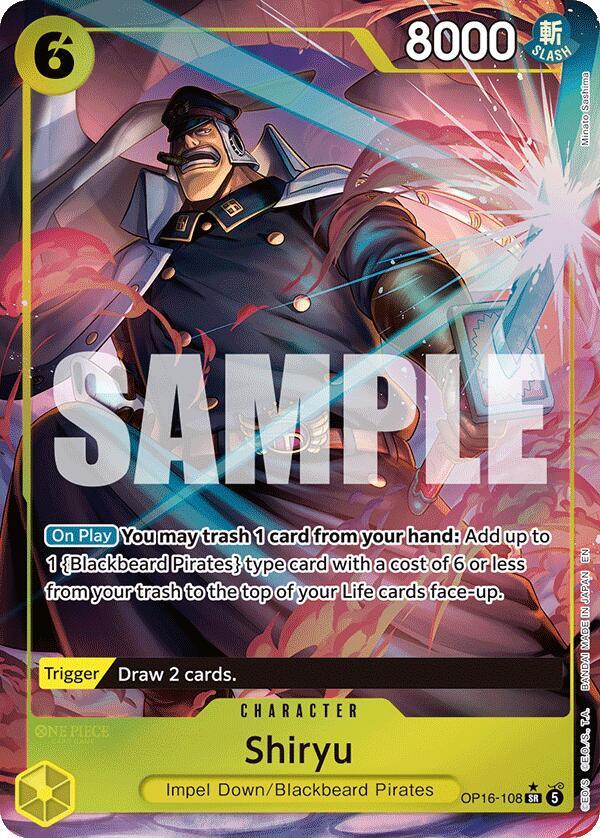 Shiryu OP16-108 (The Time of Battle)  - Full Art Foil | Good Games Morley