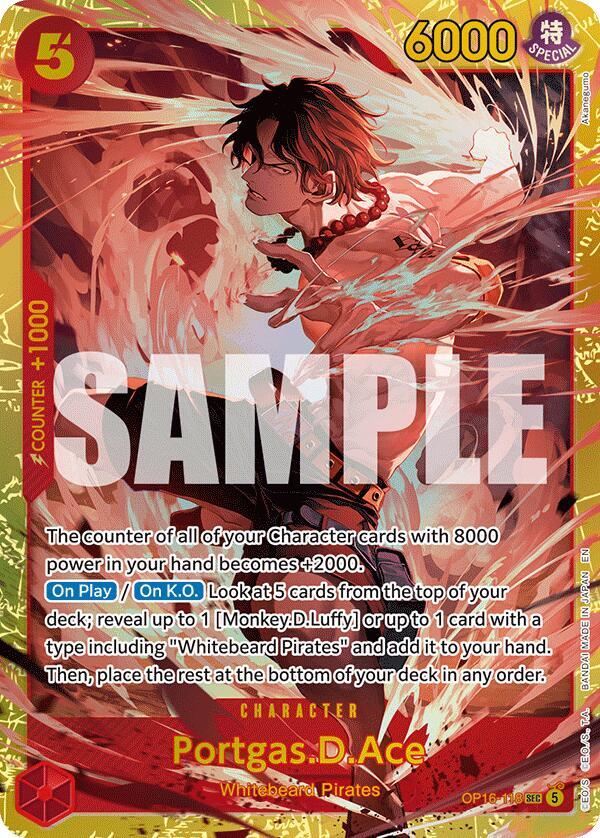 Portgas.D.Ace OP16-118 (The Time of Battle)  - Foil | Good Games Morley