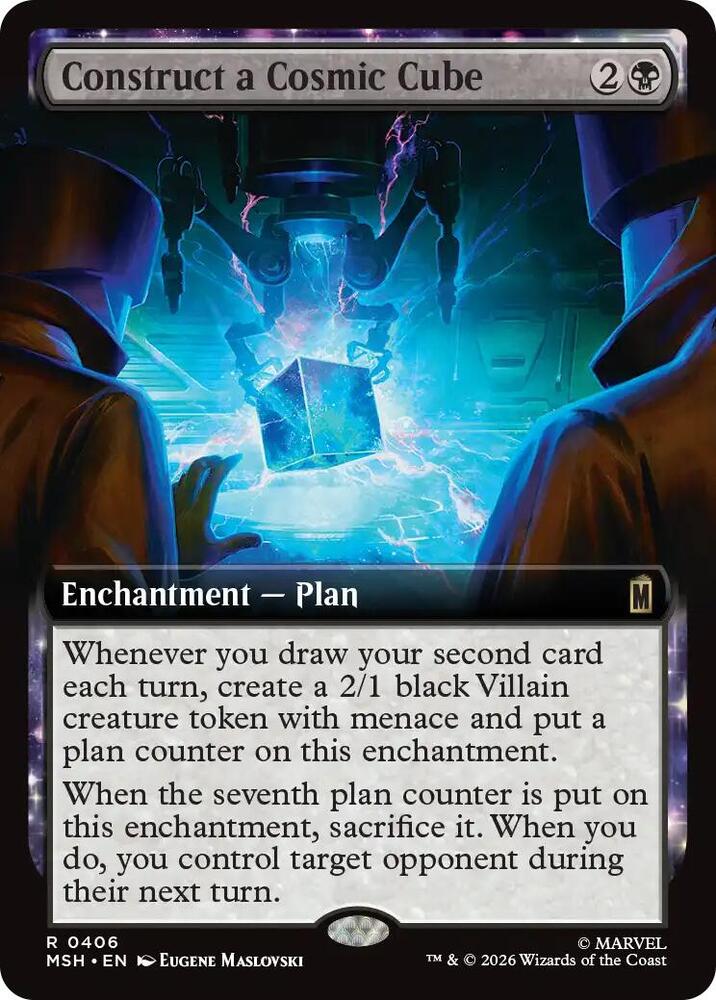 Construct a Cosmic Cube Extended Art 406 (Marvel Super Heroes)  - Extended Art Foil | Good Games Morley
