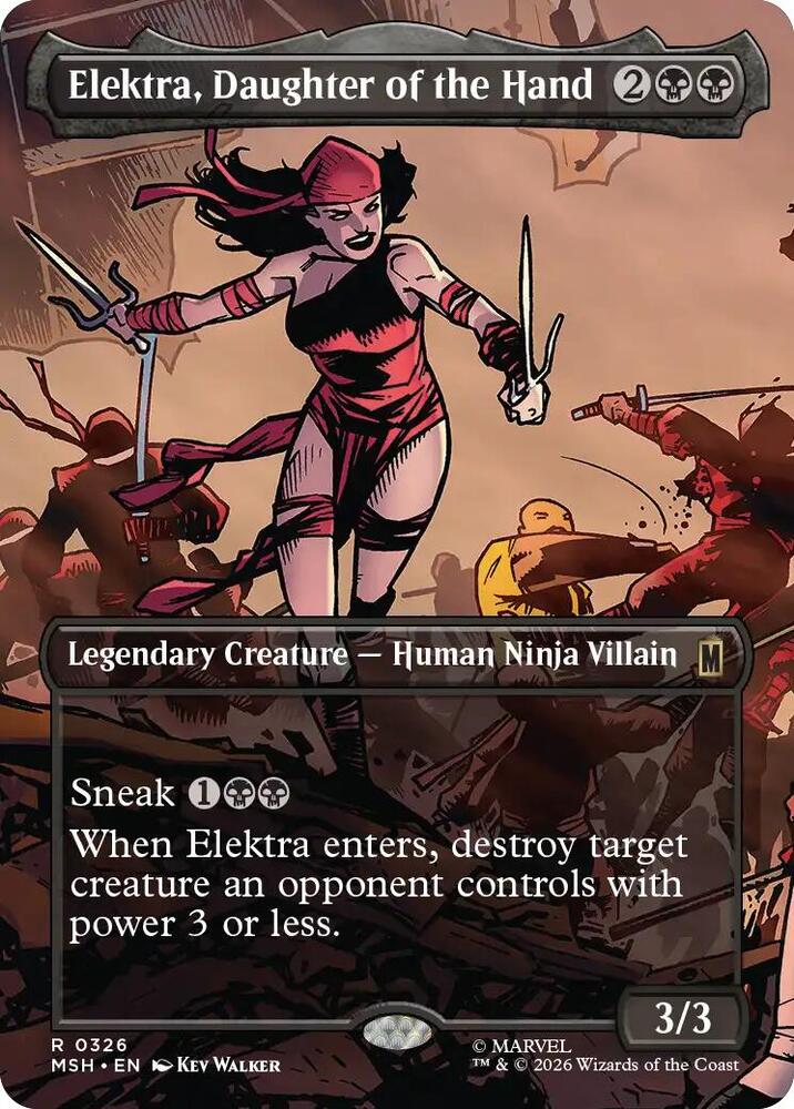 Elektra, Daughter of the Hand 326 (Marvel Super Heroes)  - Borderless | Good Games Morley