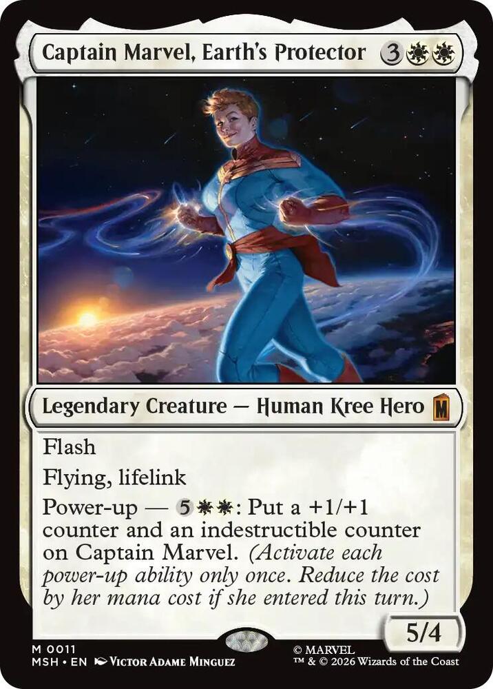 Captain Marvel Earths Protector 11 (Marvel Super Heroes)  - Foil | Good Games Morley