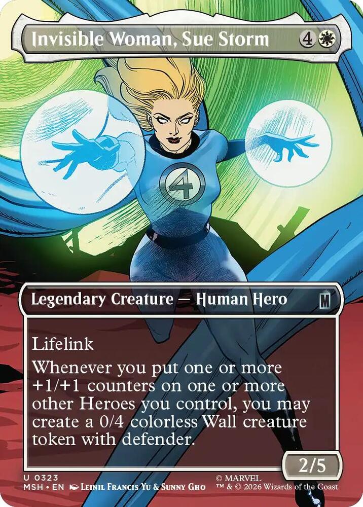 Invisible Woman, Sue Storm 323 (Marvel Super Heroes)  - Borderless Foil | Good Games Morley