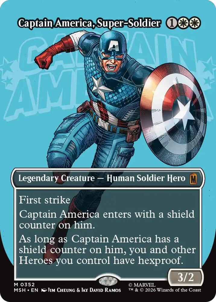 Captain America, Super-Soldier 352 (Marvel Super Heroes)  - Borderless | Good Games Morley