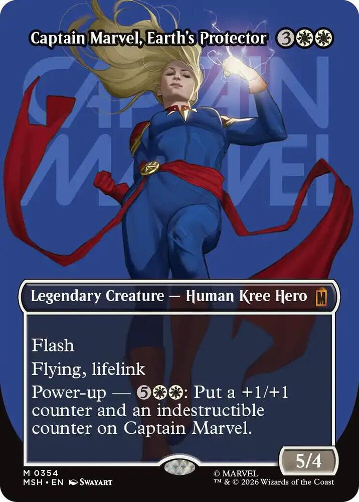 Captain Marvel, Earth's Protector 354 (Marvel Super Heroes)  - Borderless | Good Games Morley