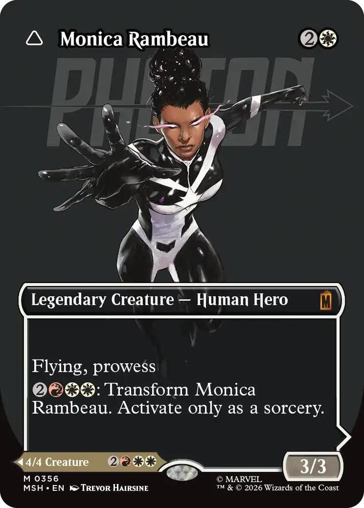 Monica Rambeau // Photon, Living Light 356 (Marvel Super Heroes)  - Borderless Foil | Good Games Morley