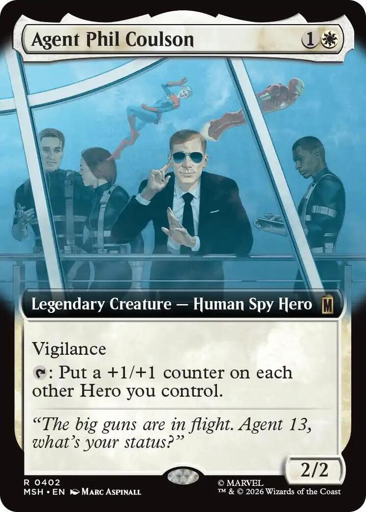 Agent Phil Coulson 402 (Marvel Super Heroes)  - Extended Art Foil | Good Games Morley