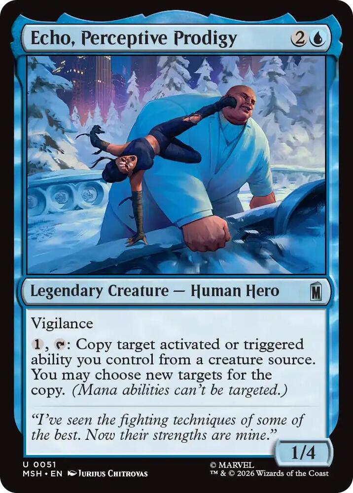 Echo, Perceptive Prodigy 51 (Marvel Super Heroes)  - Foil | Good Games Morley
