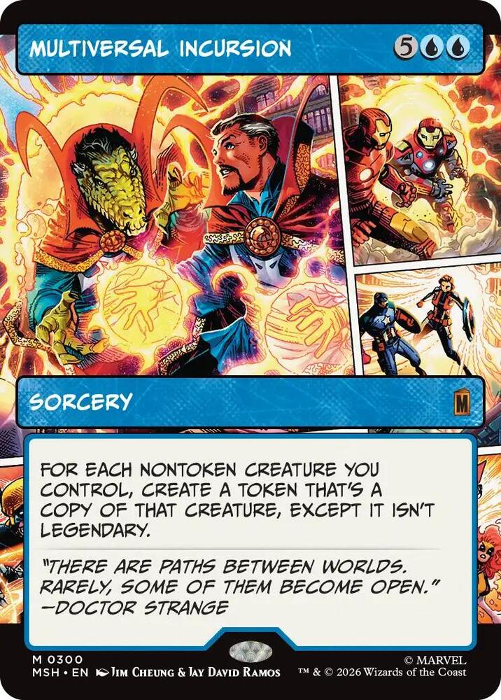 Multiversal Incursion 300 (Marvel Super Heroes)  - Showcase Foil | Good Games Morley