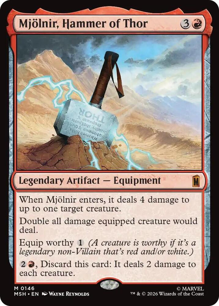 Mjolnir, Hammer of Thor 146 (Marvel Super Heroes)  - Foil | Good Games Morley