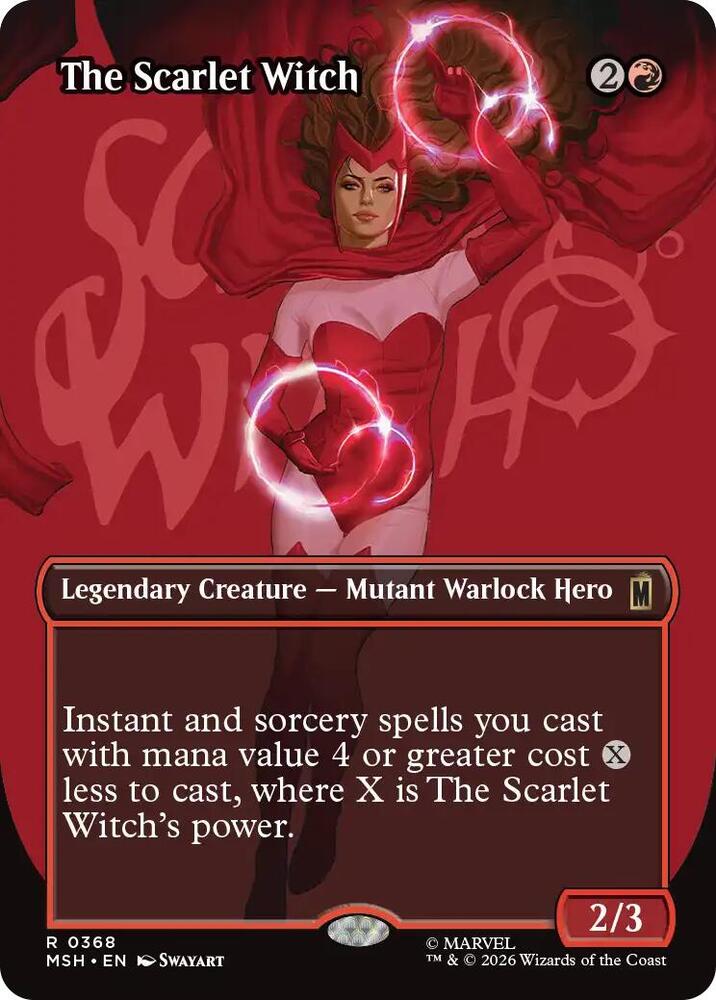 The Scarlet Witch 368 (Marvel Super Heroes)  - Borderless Foil | Good Games Morley
