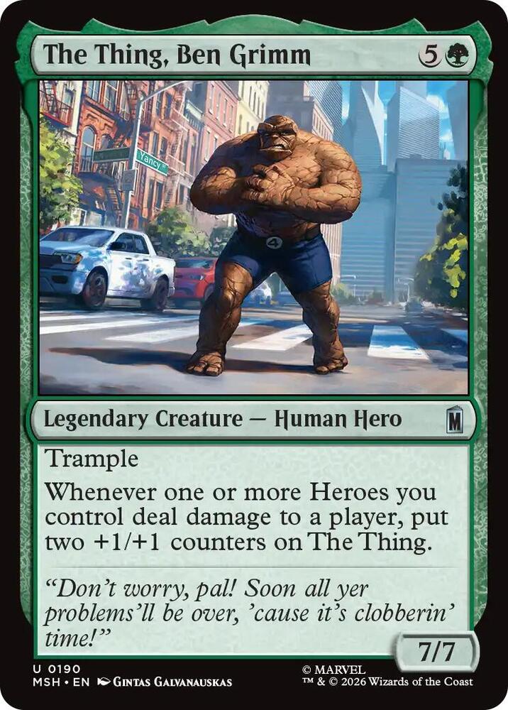 The Thing, Ben Grimm 190 (Marvel Super Heroes)  - Foil | Good Games Morley