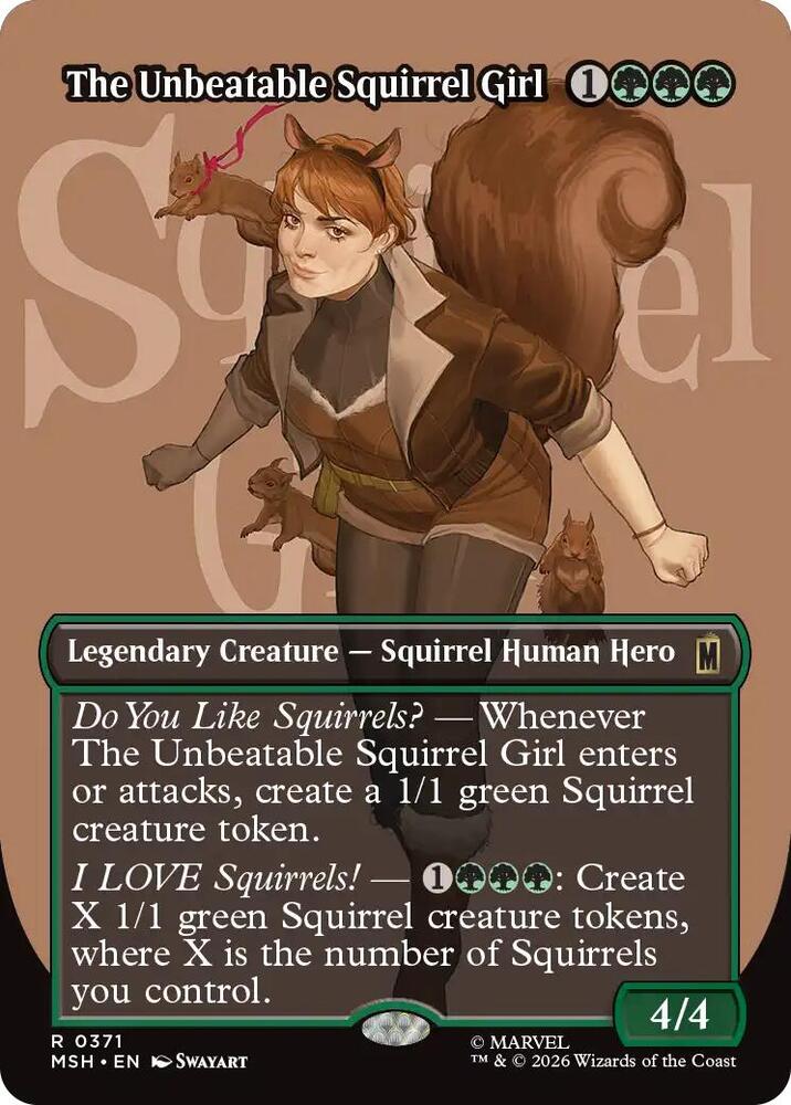 The Unbeatable Squirrel Girl 371 (Marvel Super Heroes)  - Borderless Foil | Good Games Morley