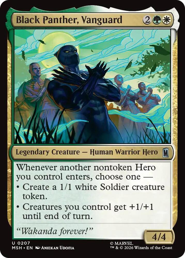 Black Panther, Vanguard 207 (Marvel Super Heroes)  - Foil | Good Games Morley