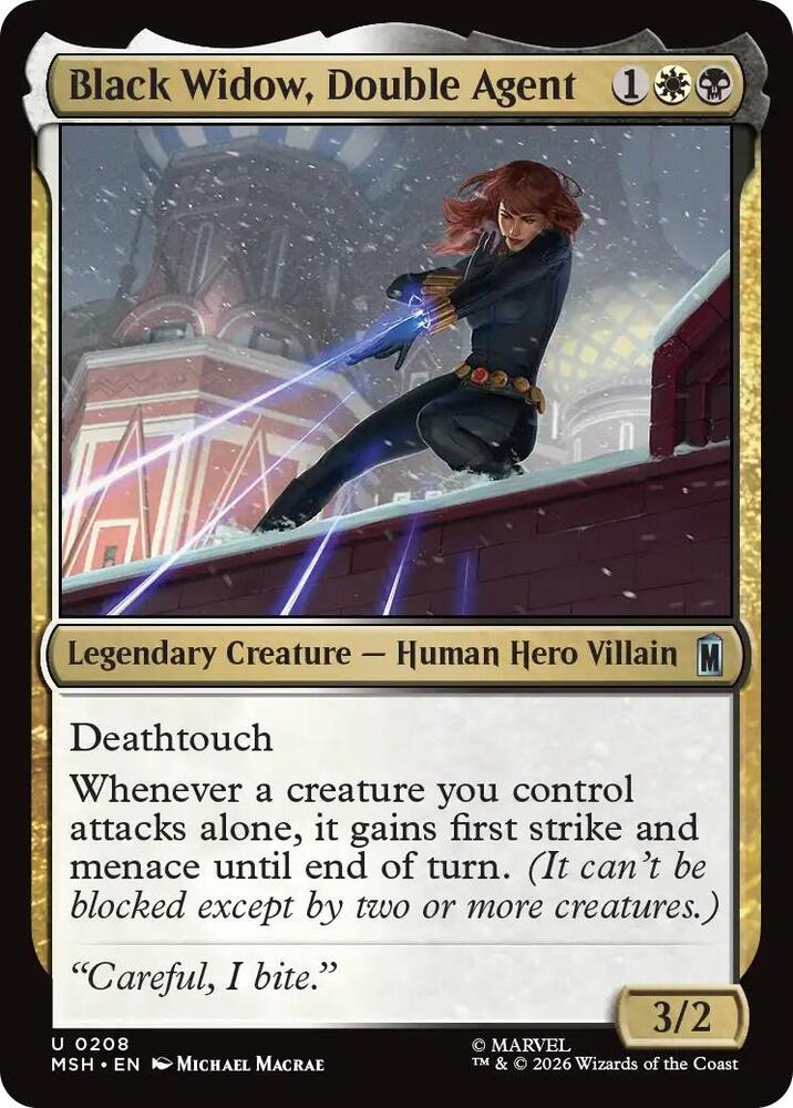 Black Widow, Double Agent 208 (Marvel Super Heroes)  - Foil | Good Games Morley