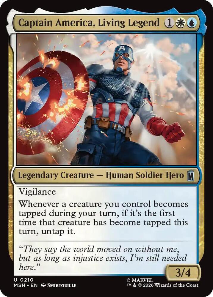 Captain America, Living Legend 210 (Marvel Super Heroes)  | Good Games Morley