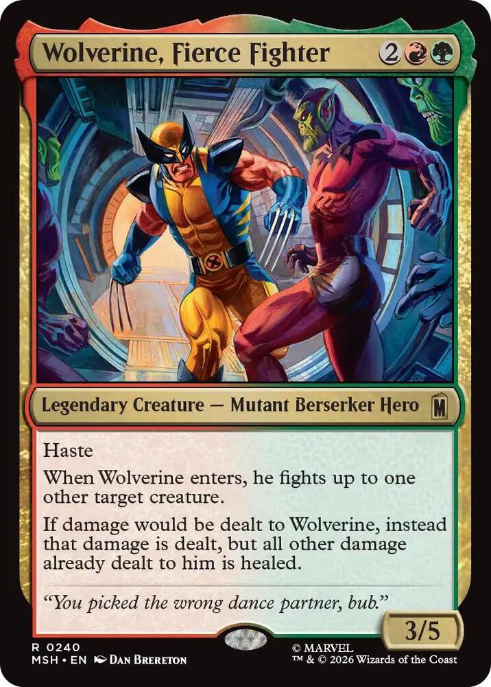 Wolverine, Fierce Fighter 240 (Marvel Super Heroes)  | Good Games Morley