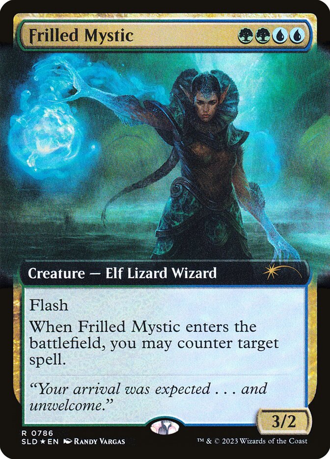 Frilled Mystic 786/1 (Secret Lair Drop Series)  - Extended Art Foil | Good Games Morley