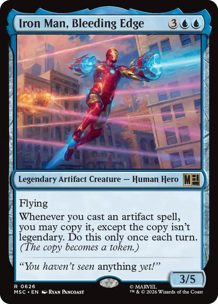 Iron Man, Bleeding Edge 626 (Commander: Marvel Super Heroes)  - Foil | Good Games Morley