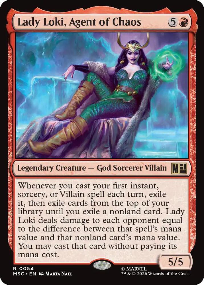 Lady Loki, Agent of Chaos 54 (Commander: Marvel Super Heroes)  - Surge Foil | Good Games Morley
