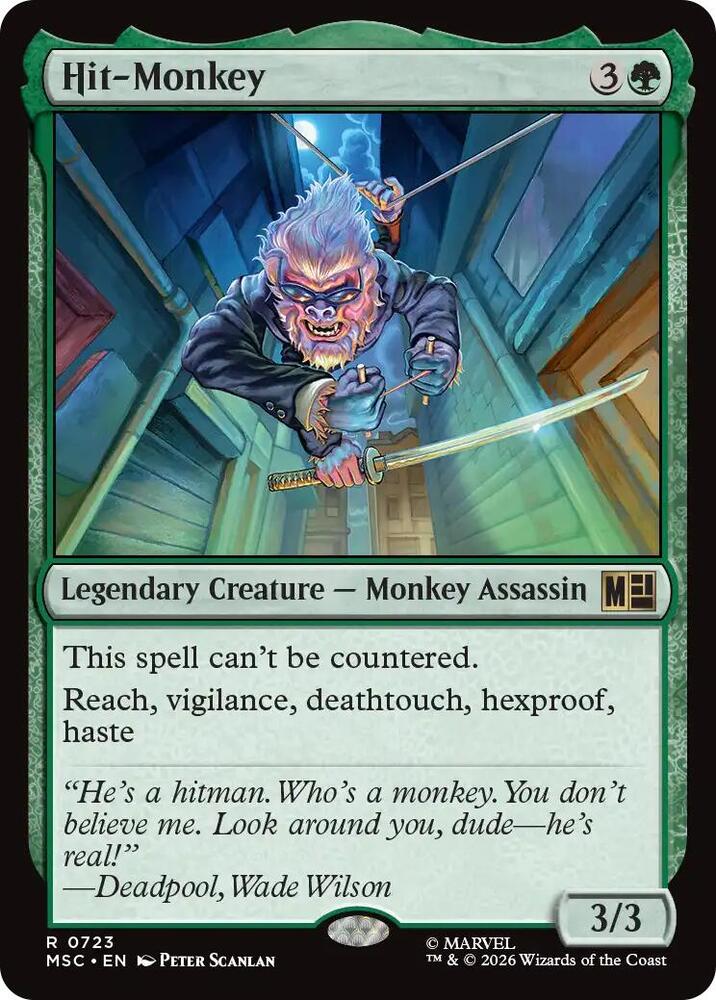 Hit-Monkey 723 (Commander: Marvel Super Heroes)  - Foil | Good Games Morley