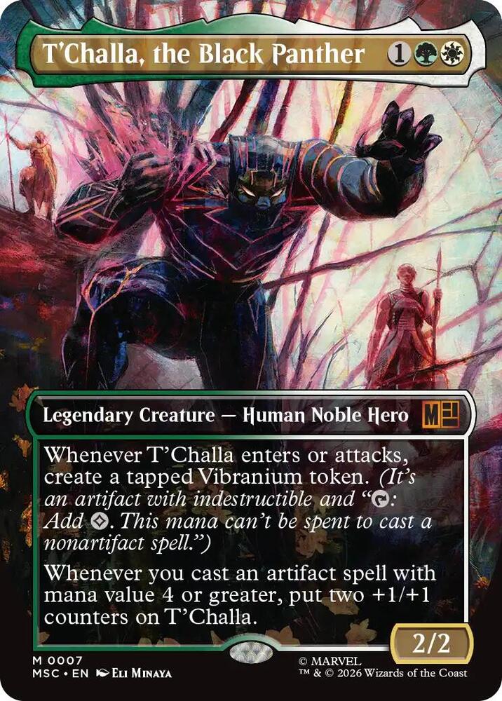 T'Challa, the Black Panther 7 (Commander: Marvel Super Heroes)  - Borderless | Good Games Morley