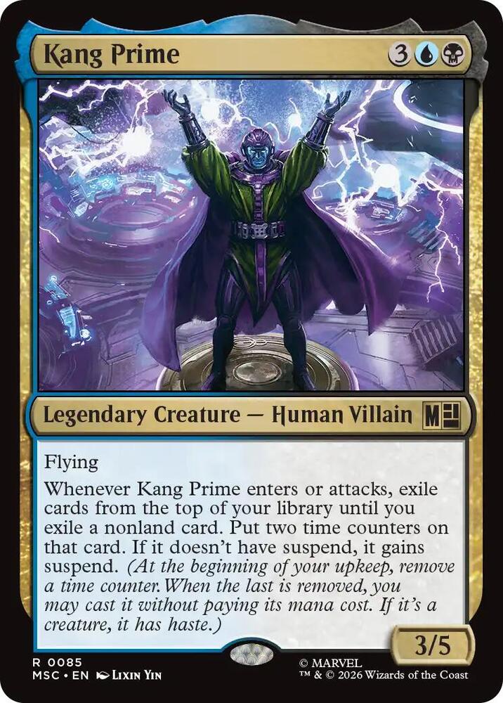 Kang Prime 85 (Commander: Marvel Super Heroes)  - Surge Foil | Good Games Morley