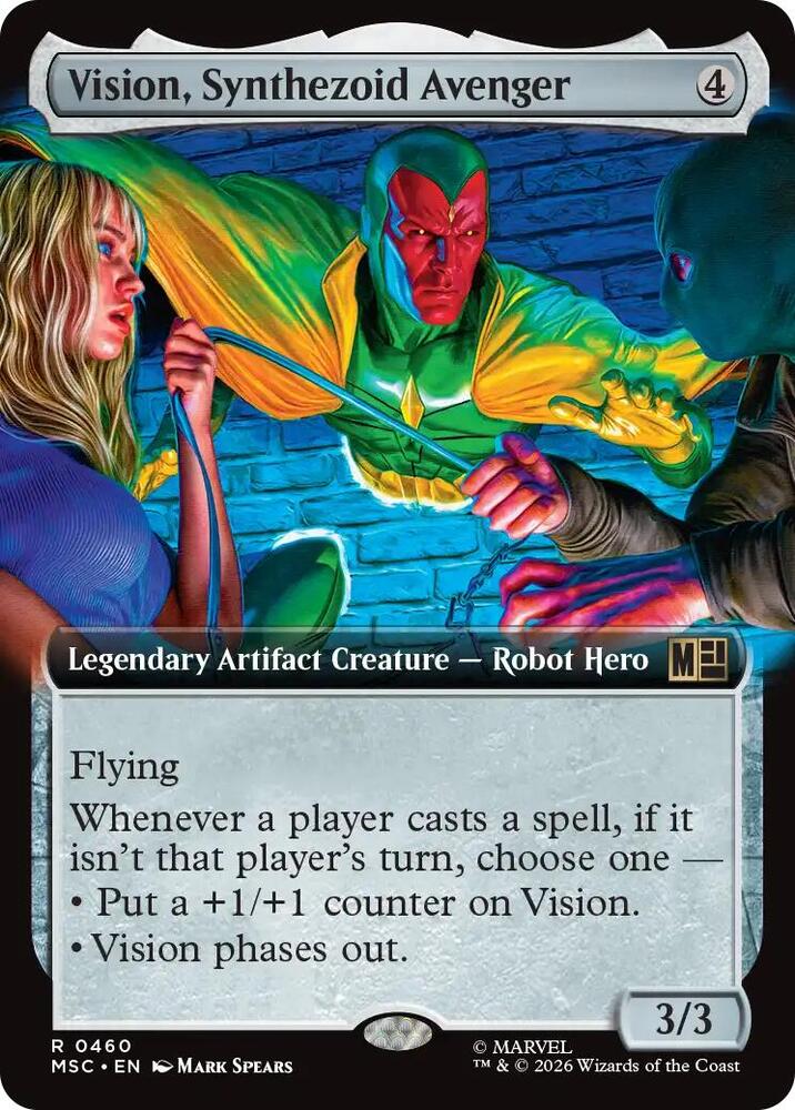 Vision Synthezoid Avenger Extended Art 460 (Commander: Marvel Super Heroes)  - Extended Art | Good Games Morley