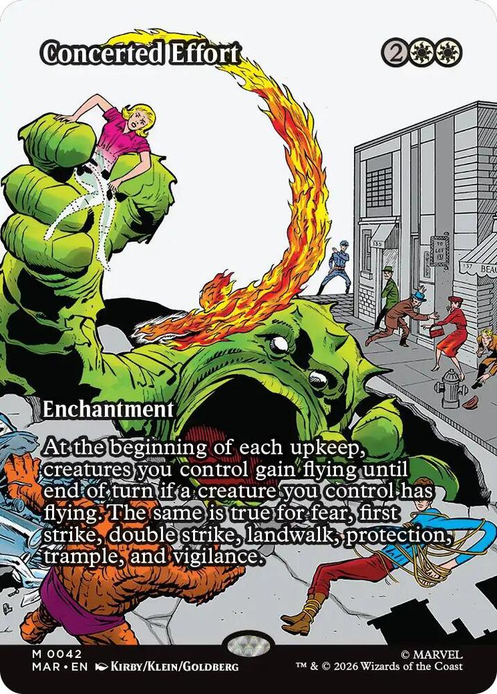 Concerted Effort 42 (Marvel Universe Eternal-Legal)  - Borderless Foil | Good Games Morley