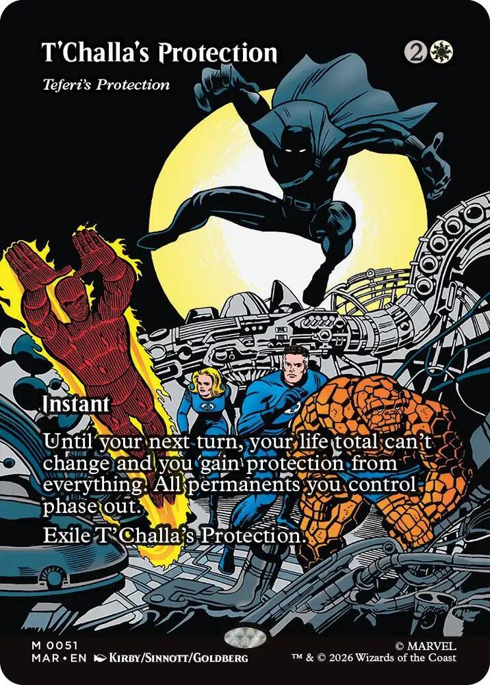 T'Challa's Protection // Teferi's Protection 51 (Marvel Universe Eternal-Legal)  - Borderless | Good Games Morley