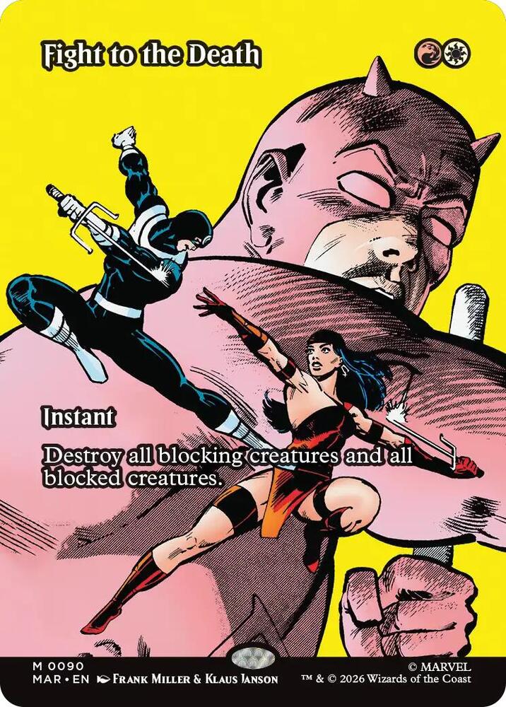 Fight to the Death 90 (Marvel Universe Eternal-Legal)  - Borderless Foil | Good Games Morley