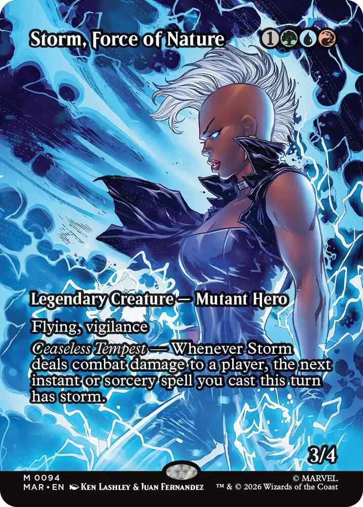 Storm, Force of Nature 94 (Marvel Universe Eternal-Legal)  - Borderless Foil | Good Games Morley