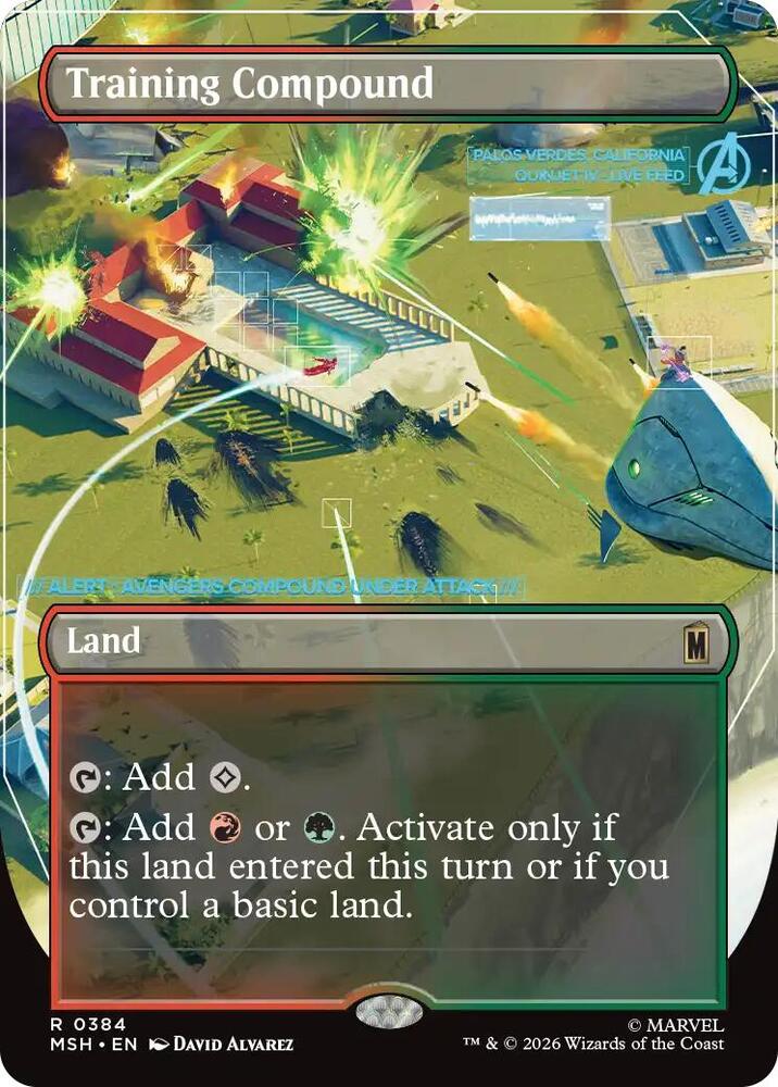 Training Compound 384 (Marvel Super Heroes)  - Borderless | Good Games Morley