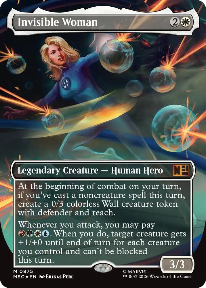 Invisible Woman 875 (Commander: Marvel Super Heroes)  - Borderless Surge Foil | Good Games Morley